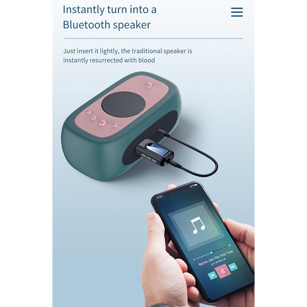 2x USB 5.0 Audio Transmitter LCD Display Dongle for PC TV Car