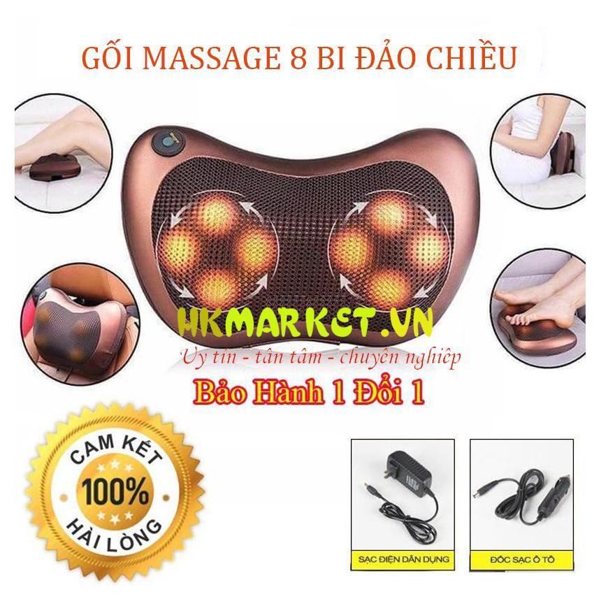 Gối massage 8 bi có đảo chiều giảm mệt mỏi