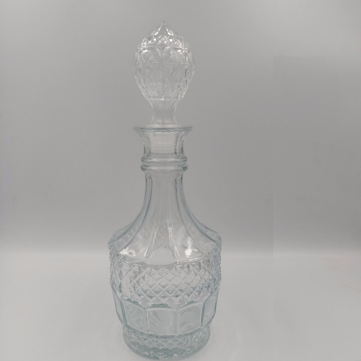 Bình thủy tinh dáng trụ tròn trong suốt dung tích 750ml