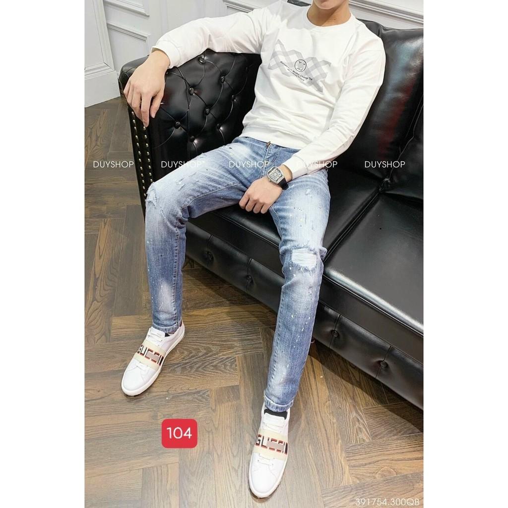 Quần jean nam - quần bò nam co dãn ôm form tôn dáng chuẩn, quần jean thời trang cao cấp nam Muradfashion mẫu NT24