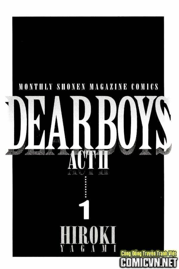dear boys act ii chapter 1 3