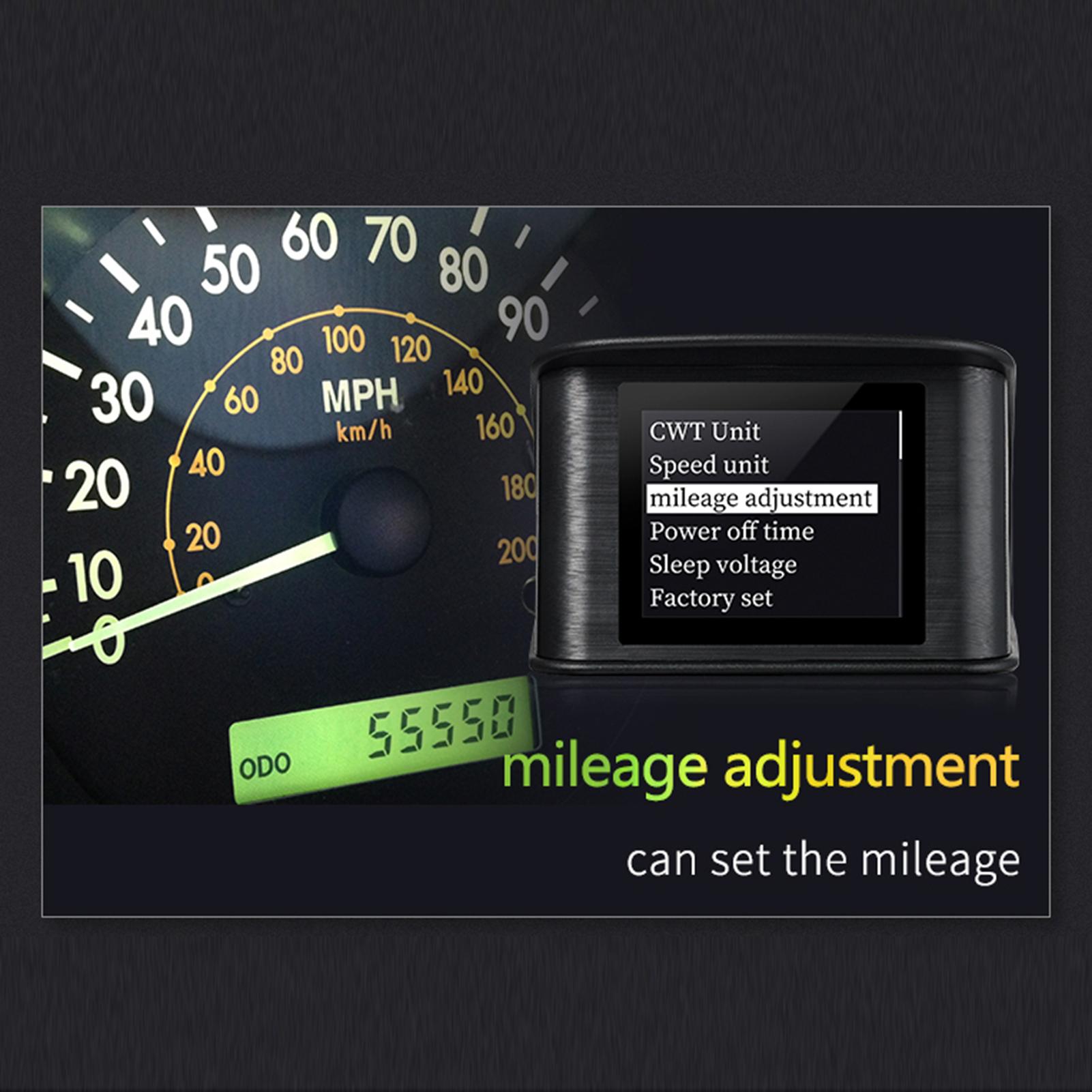 Smart HUD Display, 2.2 Inch Digital OBDII Speedometer Car Head Up Display with Displays Speed, Distance, Time and More