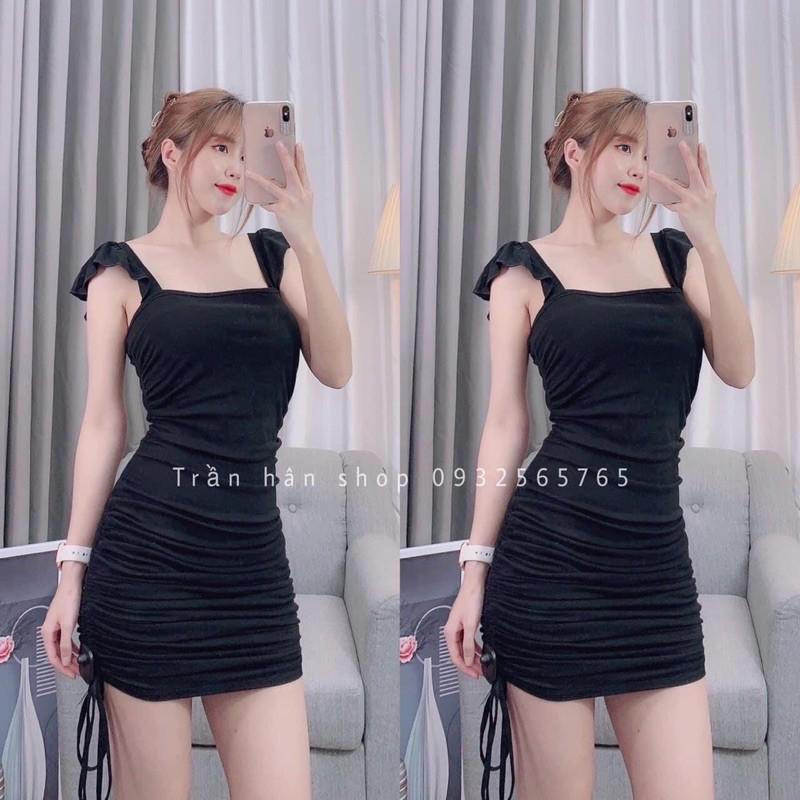 Váy body 2 dây bèo rút dây