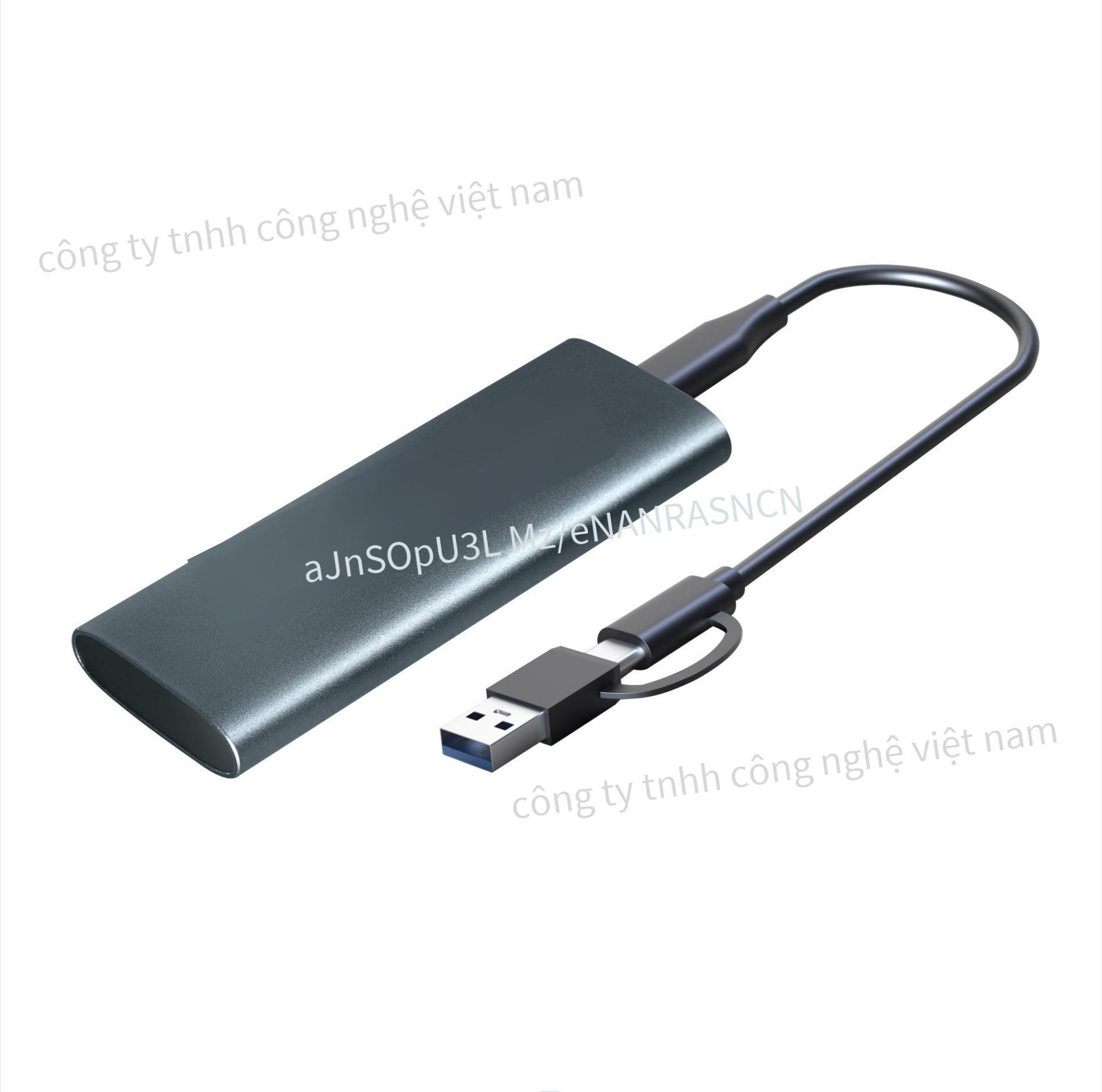 Hộp đĩa cứng M.2 giá thấp nhất Hộp đĩa cứng đa năng giao thức kép giao thức kép PCIe NVMe và NGFF SATA tốc độ cao 10Gbps