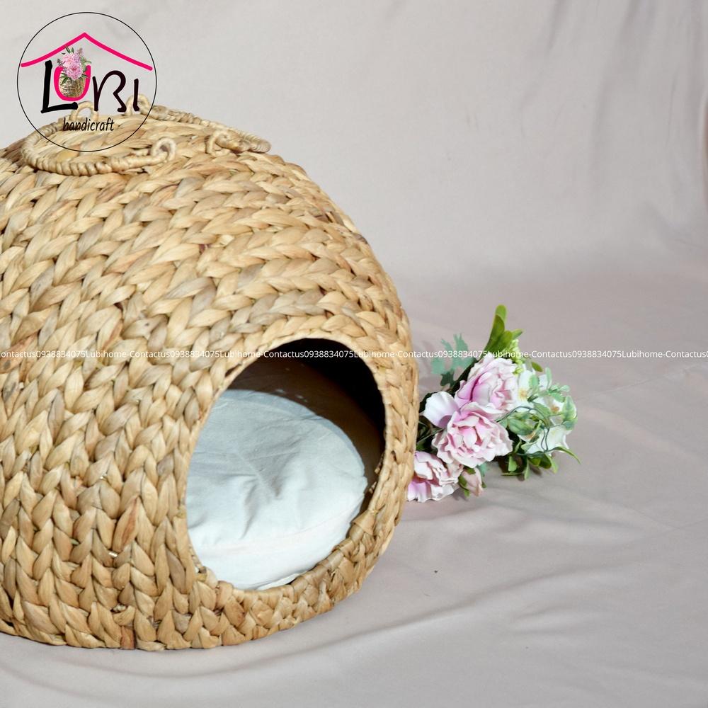 - Nhà thú cưng đan lục bình - xinh xắn