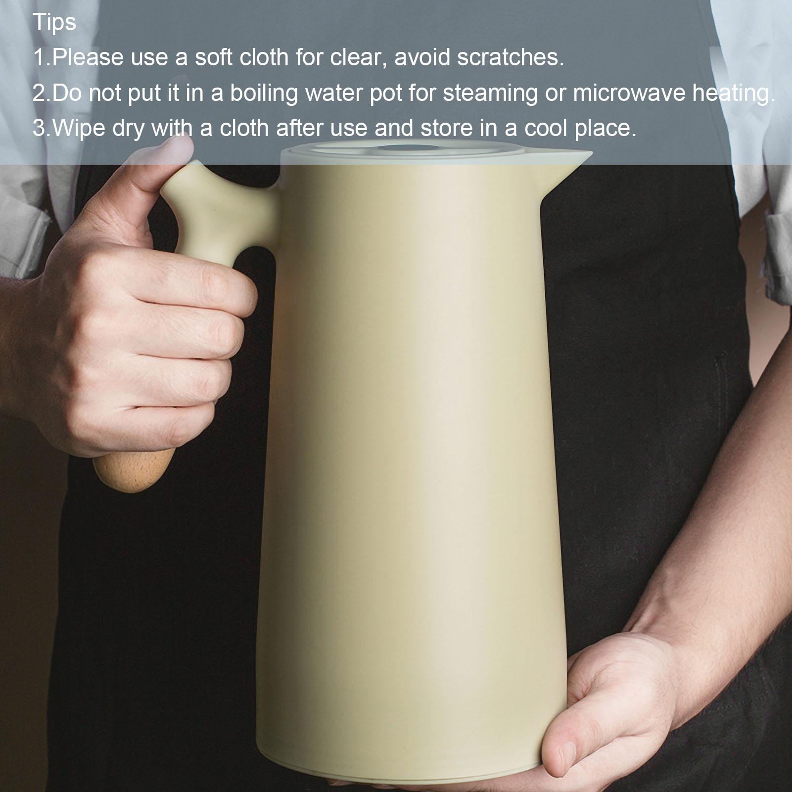 Thermal Coffee Carafe Double Walled Thermos Household Glass Liner Coffee Pot Household Insulation Pot Vacuum Carafes