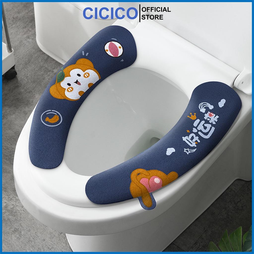 Miếng lót bồn cầu giặt được M223, có thể sử dụng nhiều lần, có tai nhấc.