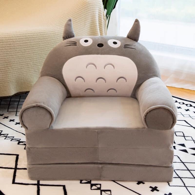 GHẾ SOFA CHO BÉ HÌNH NGỘ NGHĨNH - TOTORO XÁM