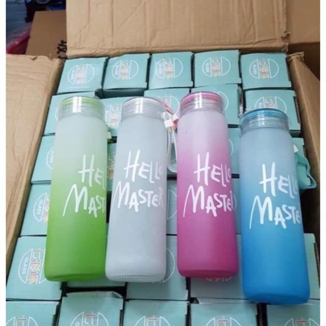 Bình thủy tinh đựng nước Hello Master 450ml