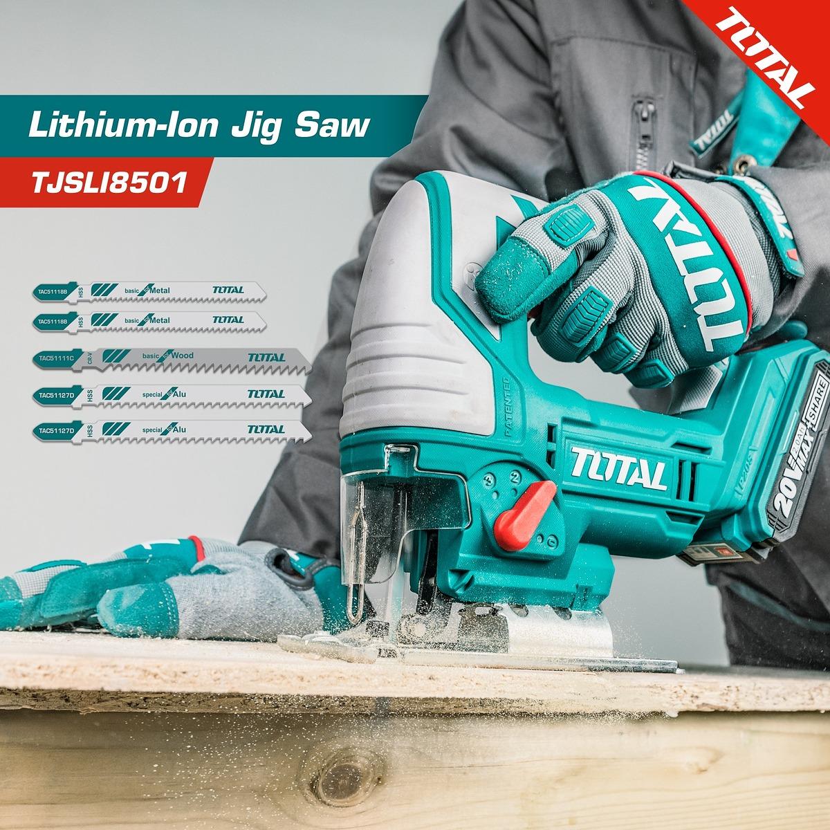 MÁY CƯA LỌNG PIN 20V / 2.0AH TOTAL TJSLI8501 - HÀNG CHÍNH HÃNG