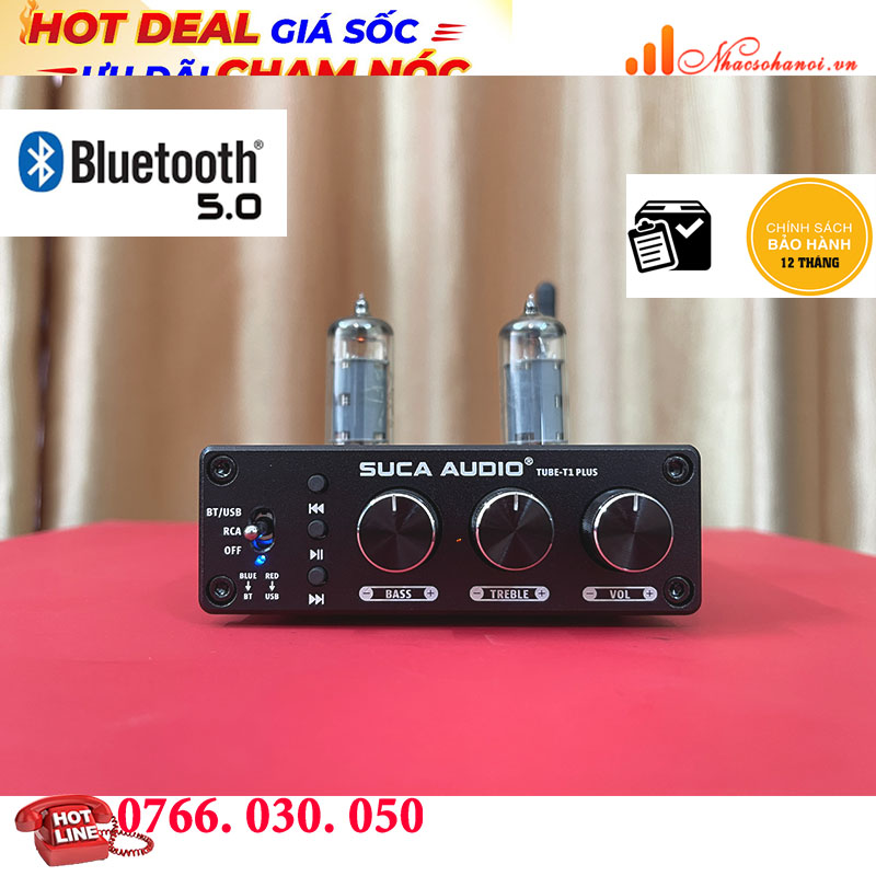 Pre Suca-Audio T1 Plus - Đọc Usb Nhạc Losless - Bluetooth 5.0 - Hàng Chính Hãng