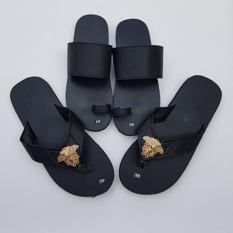 sandal đồng nai dép cặp nam và nữ ( đế đen quai đen ) size từ 35 nữ đến 43 nam