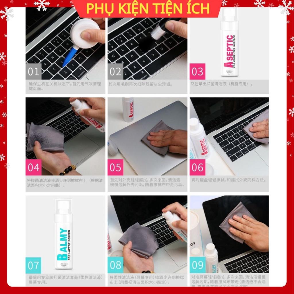 Bộ vệ sinh 6 món ( 6in1) cho laptop, máy tính bảng , điện thoại