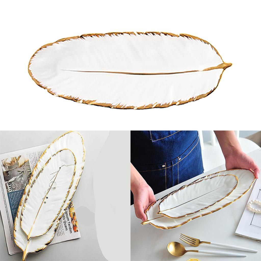 Tray Tableware Plate for Necklace Cosmetic Party Decoration white