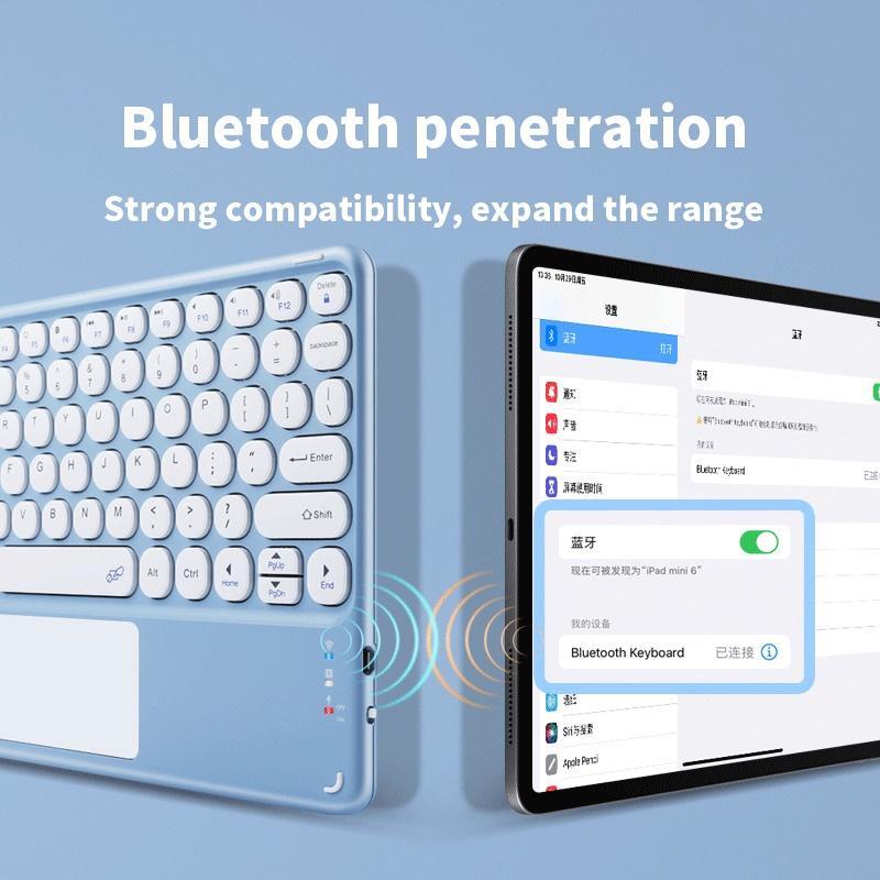 Bàn Phím Bluetooth Không Dây 10 Inch Kèm Bàn Phím Cảm Ứng Cho Xiaomi Huawei Android Windows Tablet