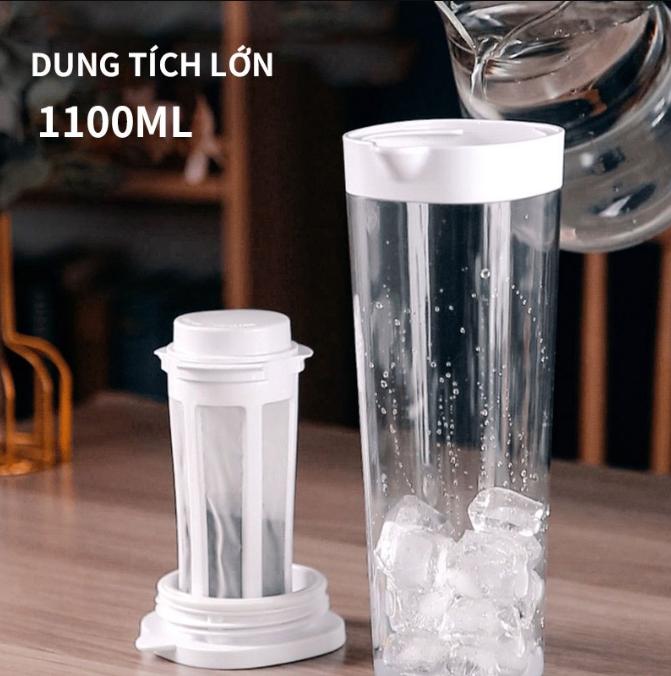 Bình Ủ lạnh cà phê COLD BREW, Phin Pha Cà Phê 1100ml Đa Năng, Tiện Lợi