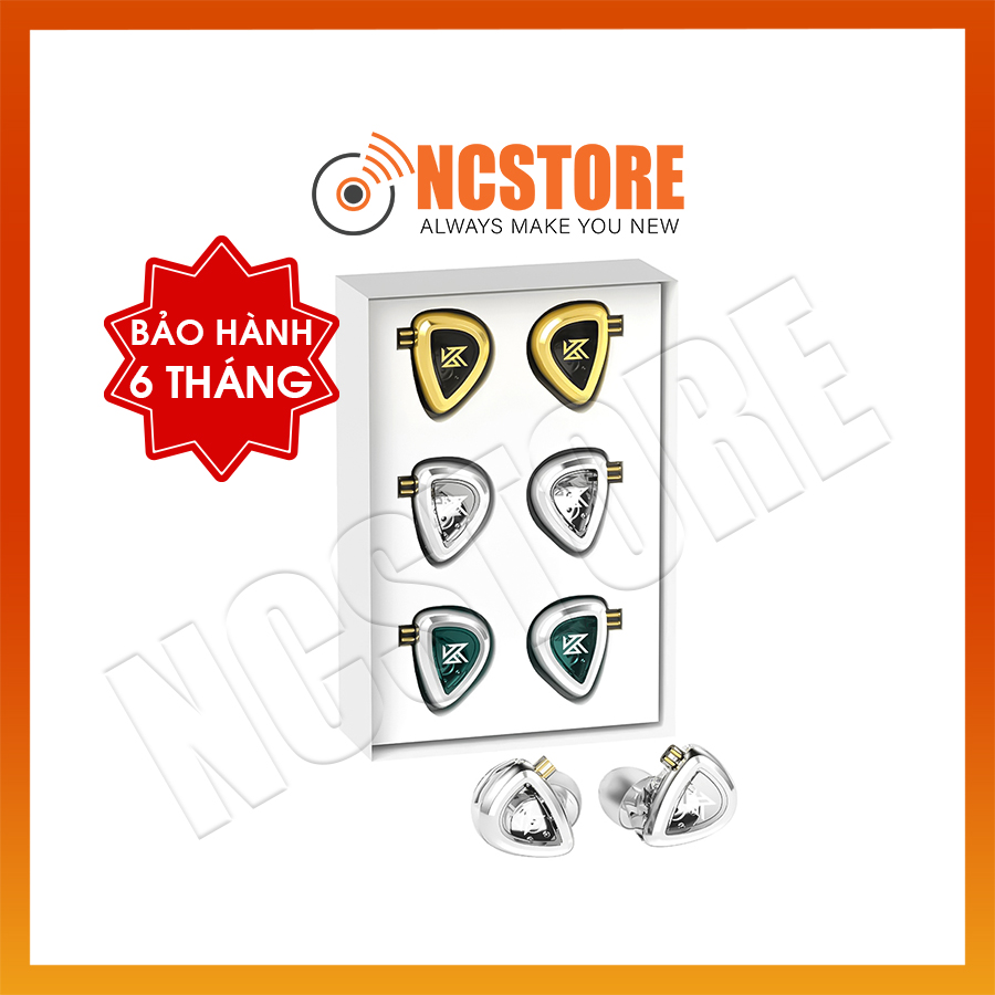 [NC] Tai nghe KZ EDA | Set tai nghe 3 trong 1 hộp | 3 màu âm khác nhau | NGHE TẠP | Hàng Chính Hãng