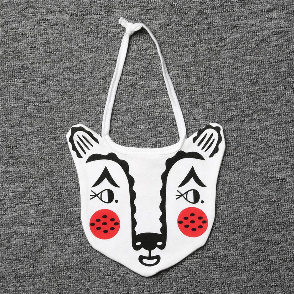 Waterproof Bibs Baby Kids Tiger/Bear Cotton Bandana Feeding Saliva Towel Children Supplies