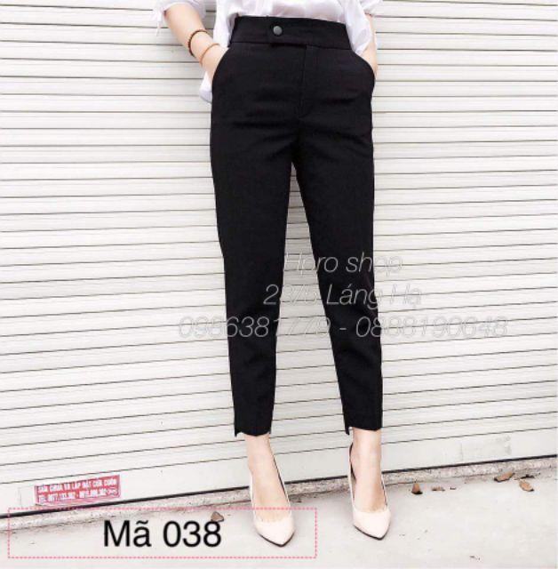 Quần baggy gấu lệch