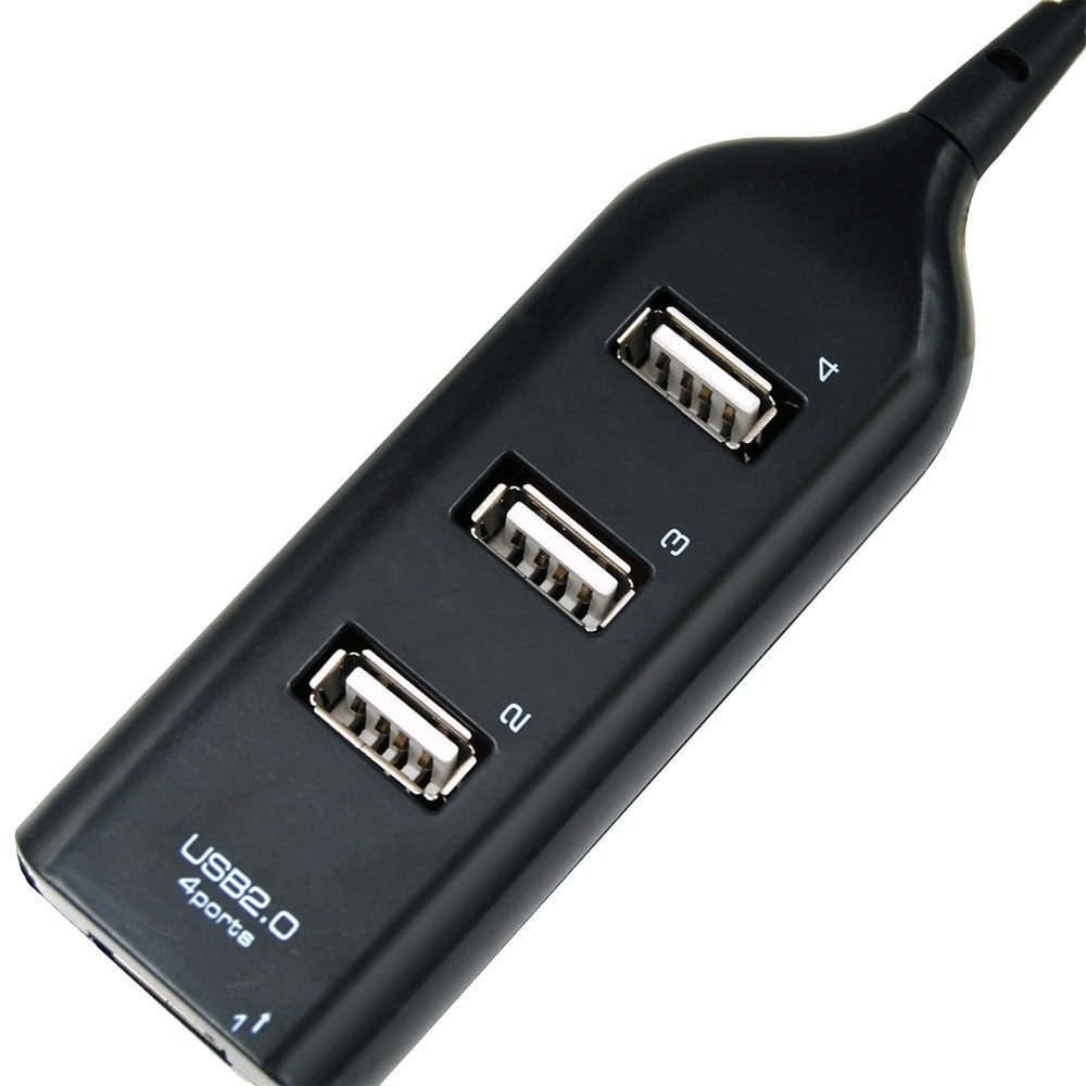 Bộ chia 3 cổng usb 2.0 (USB 2.0 hub) - Đen