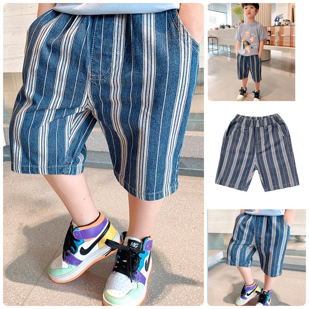 QN24 Size90-130 (9-27kg) Quần short jean bé trai, quần đùi xiliba Thời trang trẻ Em hàng quảng châu