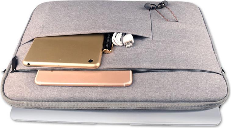 Túi chống sốc laptop 14 inch nhiều ngăn tiện dụng (Xám)