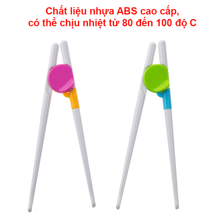 Đũa tập gắp cho bé, đũa tập ăn cho bé xuất Nhật tiện lợi bằng nhựa ABS chịu nhiệt tốt an toàn cho bé yêu – SSS016