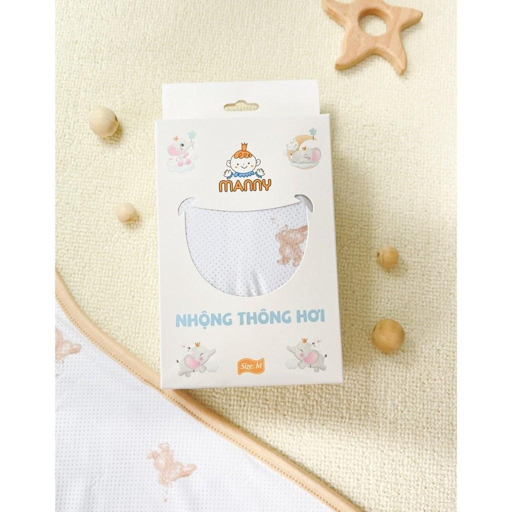 Nhộng Chũn, Nhộng Ngủ Thông Hơi MANNY Vải Thở Mềm Mại, Co Giãn Thoáng Khí Và Khóa 2 Chiều Tiện Lợi Cho Bé Dưới 6 Tháng - Thông Hơi Gấu Nâu