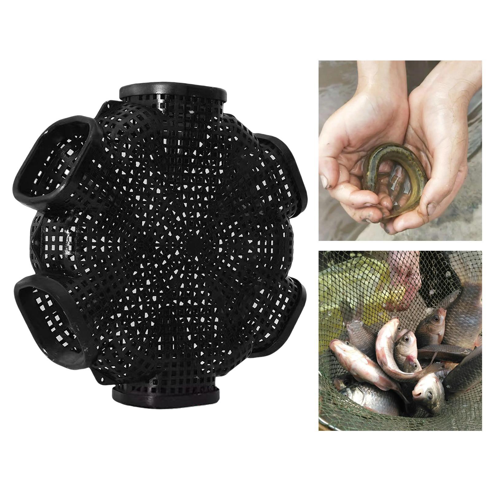 6 Hole Fishing Eel Cage Baits Mesh for Prawn Lobster Crawdad
