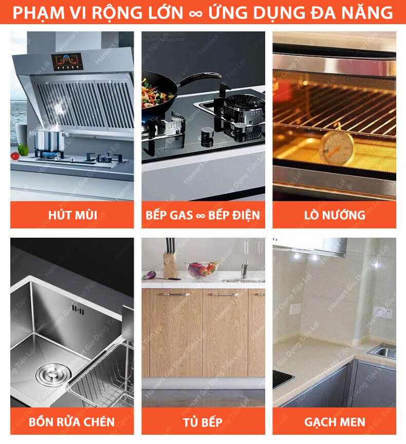 Nước Tẩy Dầu Mỡ Nhà Bếp Dạng Xịt Đa Năng Super Clean 6in1 500ml Hàng Nội Địa Chất Lượng Cao