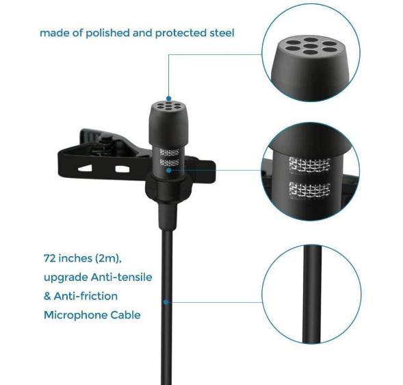 Micro thu âm cài áo cho iphone YC-VM40