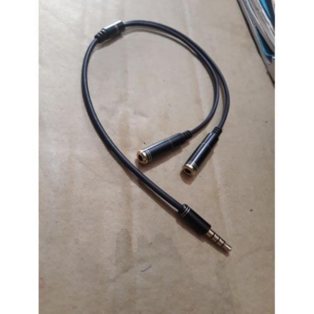 Jack chia tai nghe từ 1 cổng 3.5 thành 2 cổng tai nghe và micro -C21