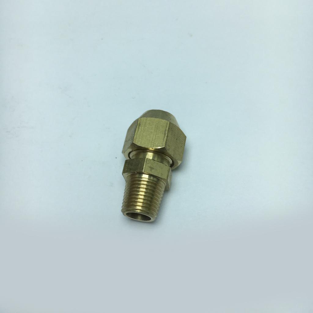 Straight Connector Plumbing Fitting, Male Adapter, 1/8inch , Copper- Heavy Duty