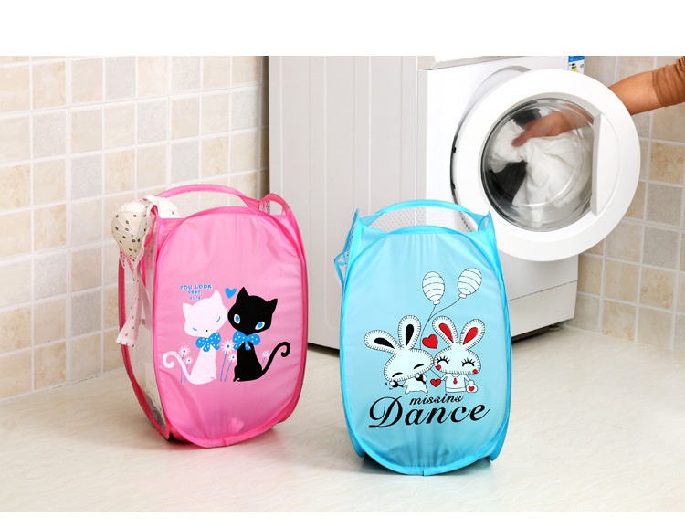 Bộ 2 Giỏ đựng quần áo, đồ chơi cho bé xếp gọn hình thú ngộ nghĩnh