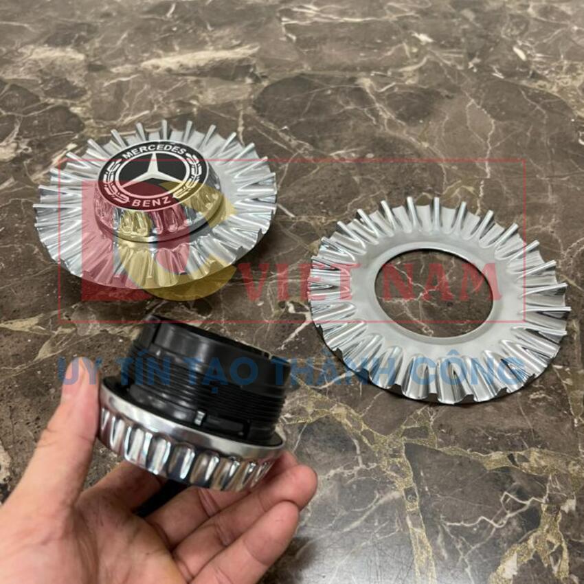 Logo chụp mâm, ốp lazang bánh xe ô tô Maybach ZGS-MC đường kính đĩa 150mm chất liệu nhựa ABS hợp kim nhôm