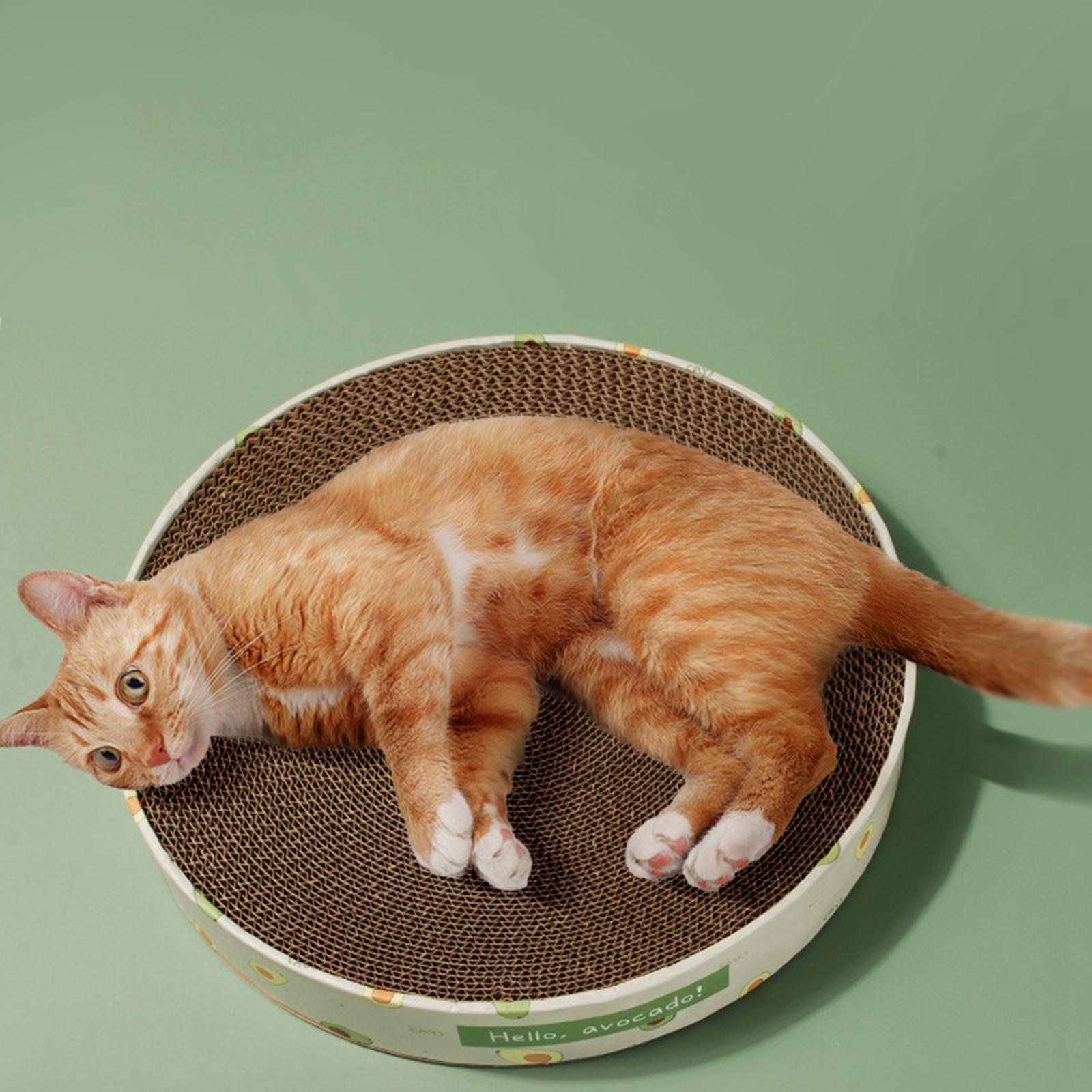 Cat Scratcher Pad Bowl Corrugated Lounge Bed Cat Scratching Board for Kitten