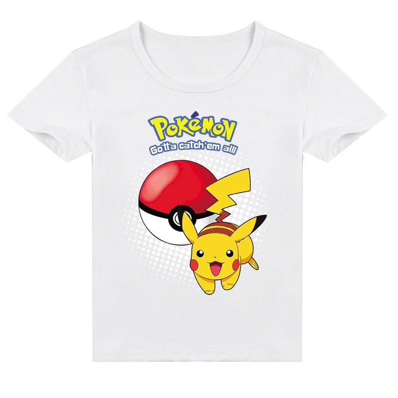 Áo thun trẻ em pikachu 4 màu, Có size người lớn, King Cotton