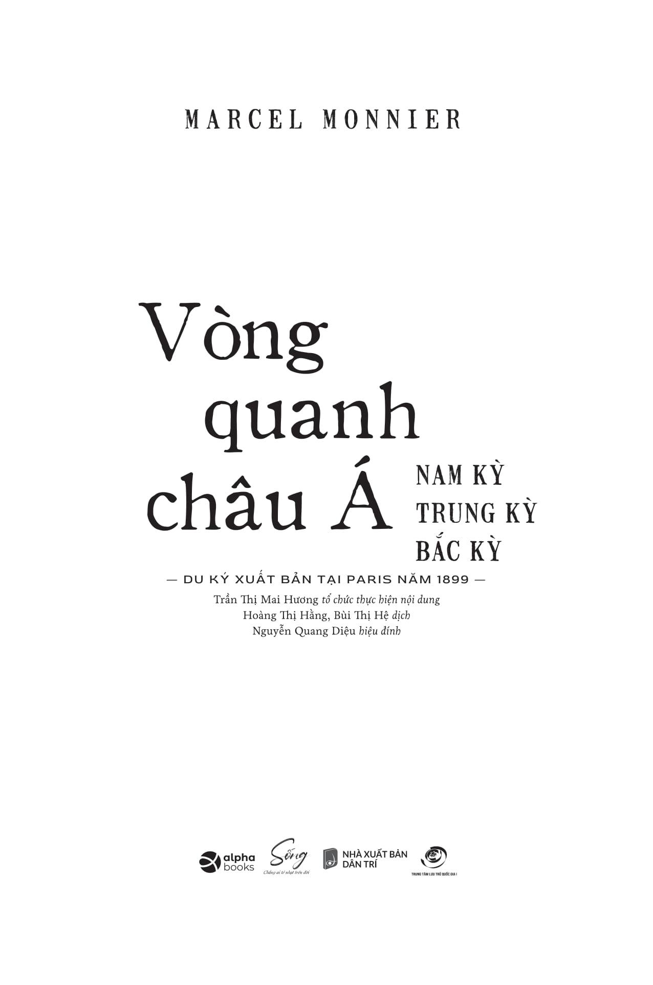 Vòng Quanh Châu Á - Nam Kỳ, Trung Kỳ, Bắc Kỳ