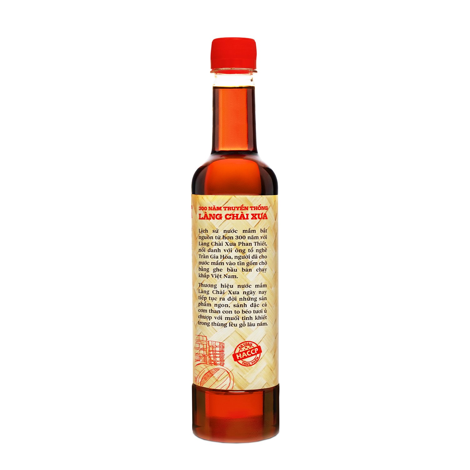 Nước mắm nhỉ cá cơm than Làng Chài Xưa 525ml sánh đặc thịt cá 300 năm truyền thống