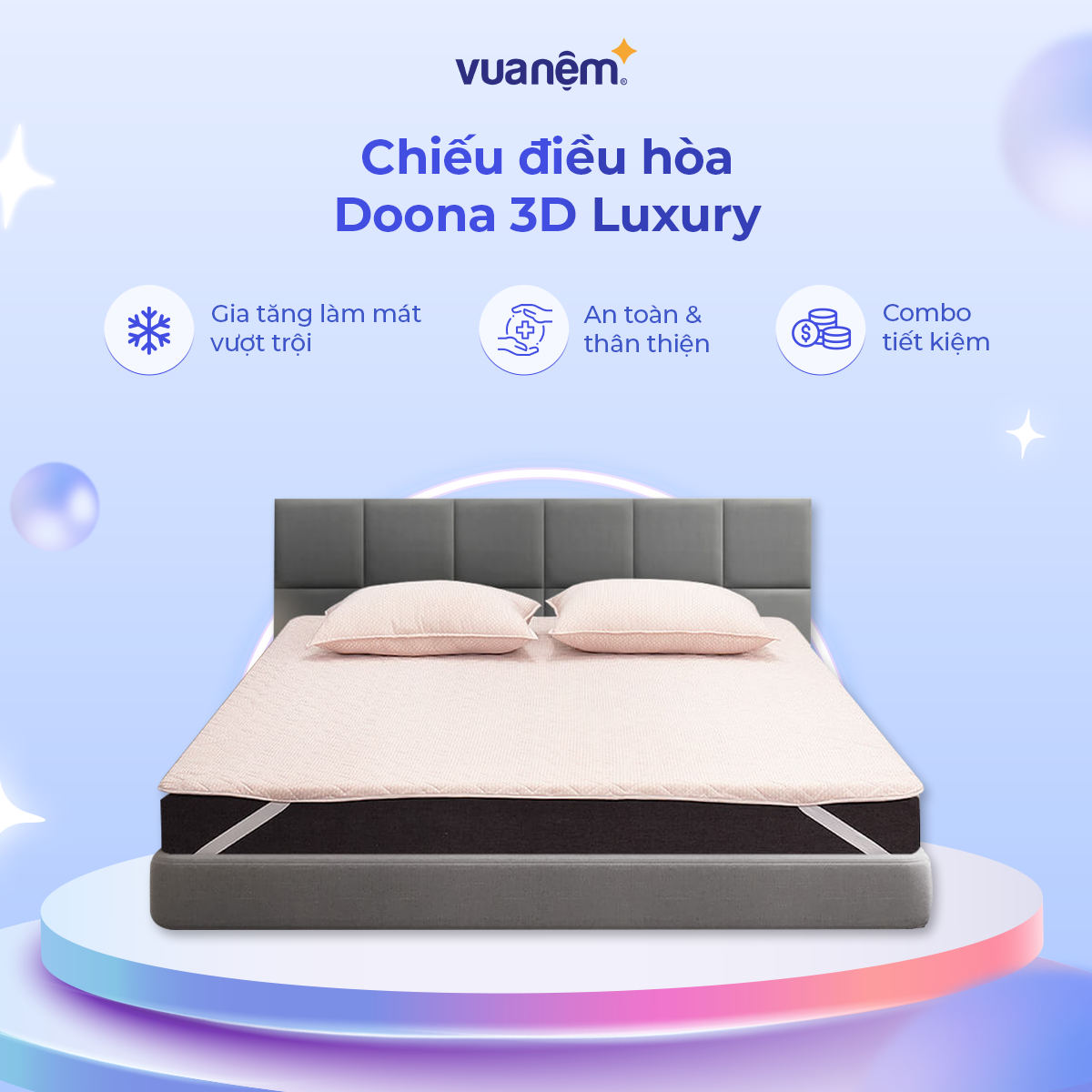 Chiếu điều hòa Doona 3D Luxury 3 Chi Tiết