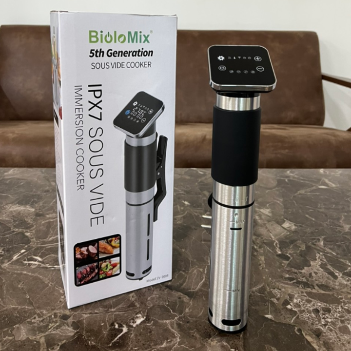 Máy nấu chậm Sous Vide BioloMix SV-9008 Smart cảm ứng thông minh - Màn hình LED, điều khiển kết nối qua app điện thoại - HÀNG NHẬP KHẨU