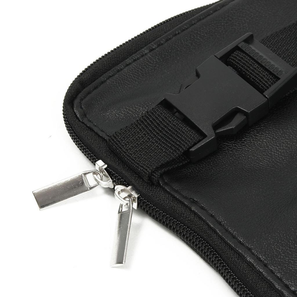 PU Leather Pencil Stationery Artist Case Makeup Cosmetic Brush Bag Belt Holder