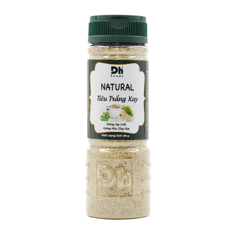  Natural Tiêu trắng xay 80gr Dh Foods