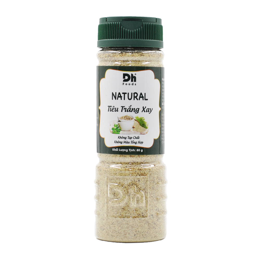 Natural Tiêu trắng xay 80gr Dh Foods