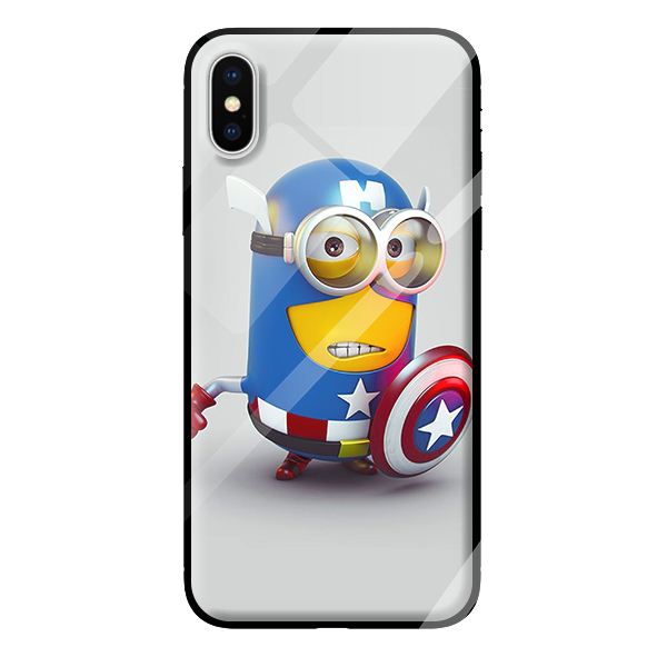 Ốp kính cho iPhone X MINION 1 - Hàng chính hãng