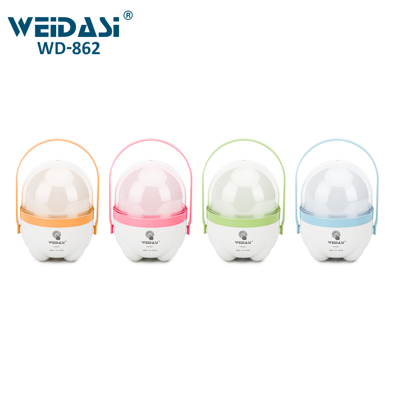 Đèn LED sạc chiếu sáng khẩn cấp, dùng trong cắm trại/dã ngoại/Du lịch WEIDASI WD-862 - Giao màu ngẫu nhiên