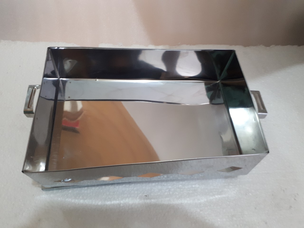 Lò nướng than inox vuông loại trung 20x30 có vĩ nướng