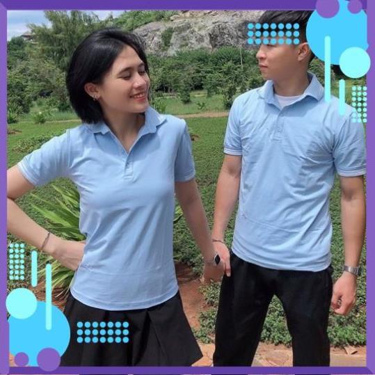 Áo đôi cổ bẻ Áo đôi polo Áo thun đôi nam nữ chất thun cotton 100%