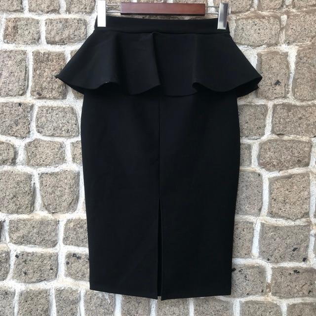 Chân váy bút chì peplum bigsize thun umi co dãn ôm body - chân váy peplum size đại ôm body từ 45kg-80kg