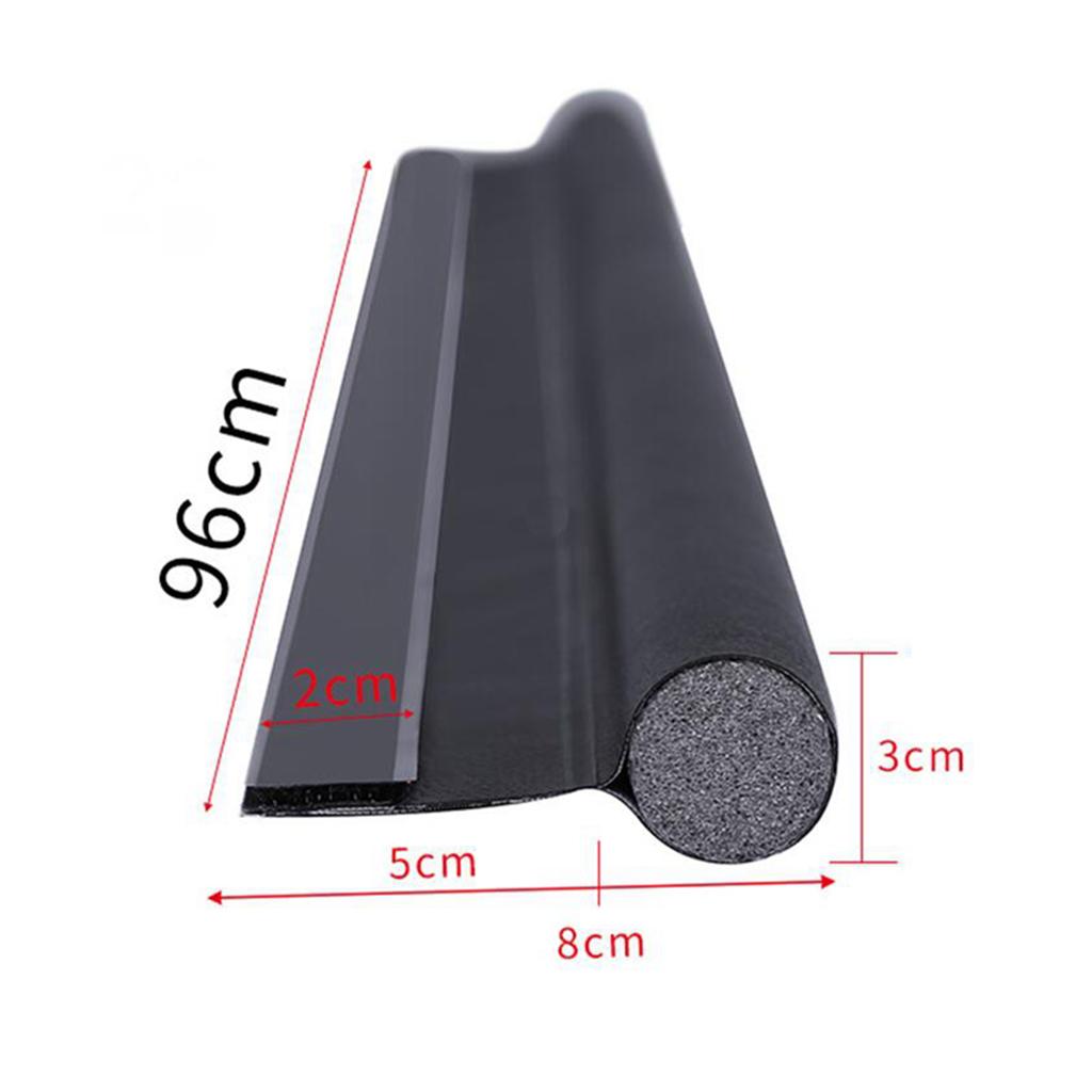 2xDoor Draft Stopper Door Draft Blocker Strong Adhesive 38" Length Black